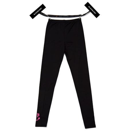 『BLACKBLOND』スマイルロゴレギンス (Black/Neon pink)