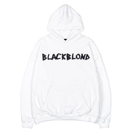 『BLACKBLOND』 　グラフィティーロゴパーカー (White)