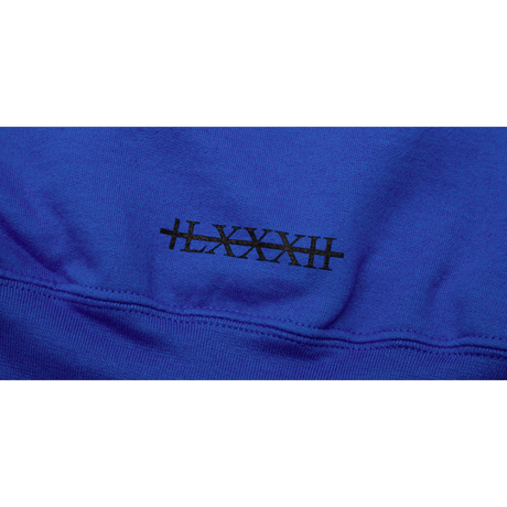 『BLACKBLOND』 グラフィティーナンバーパーカー (Blue)