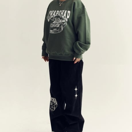 『CHAP CHAP』 　レーシングベアコーデュロイパンツ (Black)