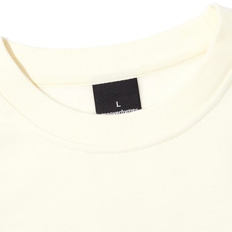 『GROOVE RHYME』 swoosh lettering sweatshirt (Ivory)