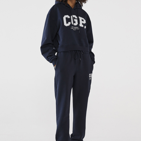 『Code:graphy』 　アーチロゴクロップパーカー (Navy)