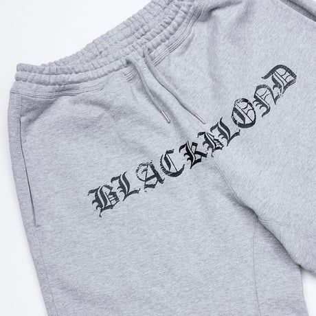 『BLACKBLOND』  crushed faith sweatshorts (Grey)