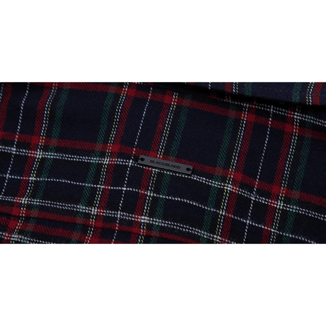 『BLACKBLOND』レイヤードチェックシャツ (Navy)