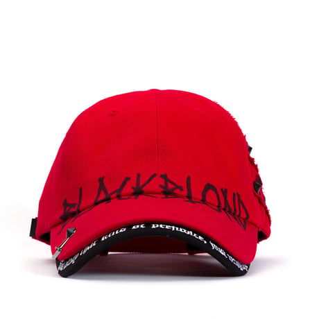 『BLACKBLOND』  ビヨンドグラフィティーロゴダブルバイザーキャップ (Red)