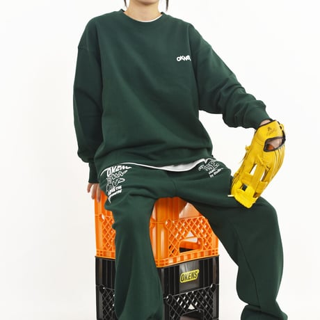 『OKENS SEOUL 』 rise and dawn training pants   (Dark Green)