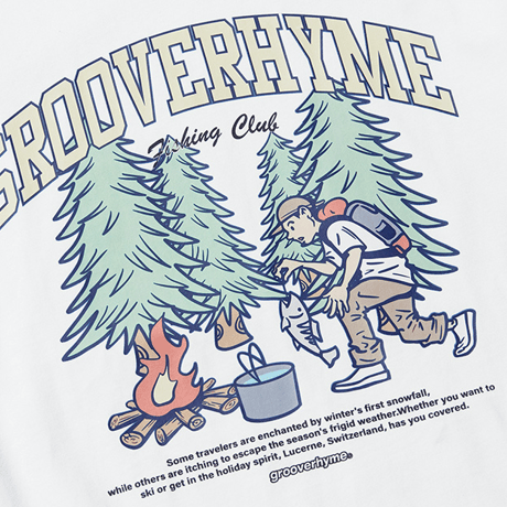 『grooverhyme』 　キャンピングボーイ Tシャツ (White)