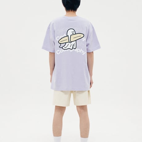 『Code:graphy』 　CGP X PD ゴーストサーファー Tシャツ (Lilac)