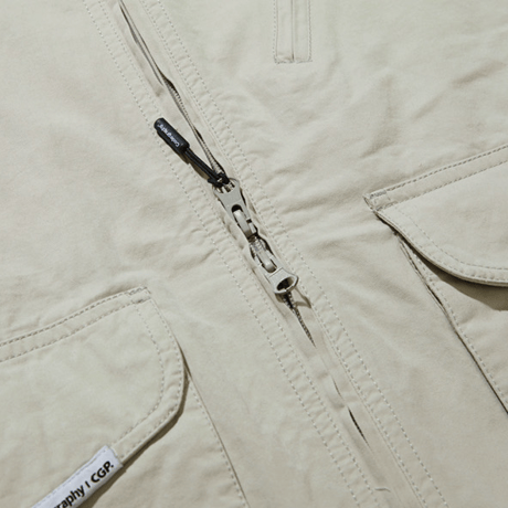 『Code:graphy』 　ユーティリティショットジャケット (Beige)