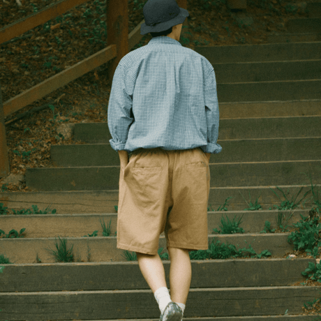 『grooverhyme』 　バーミューダショーツパンツ (Beige)