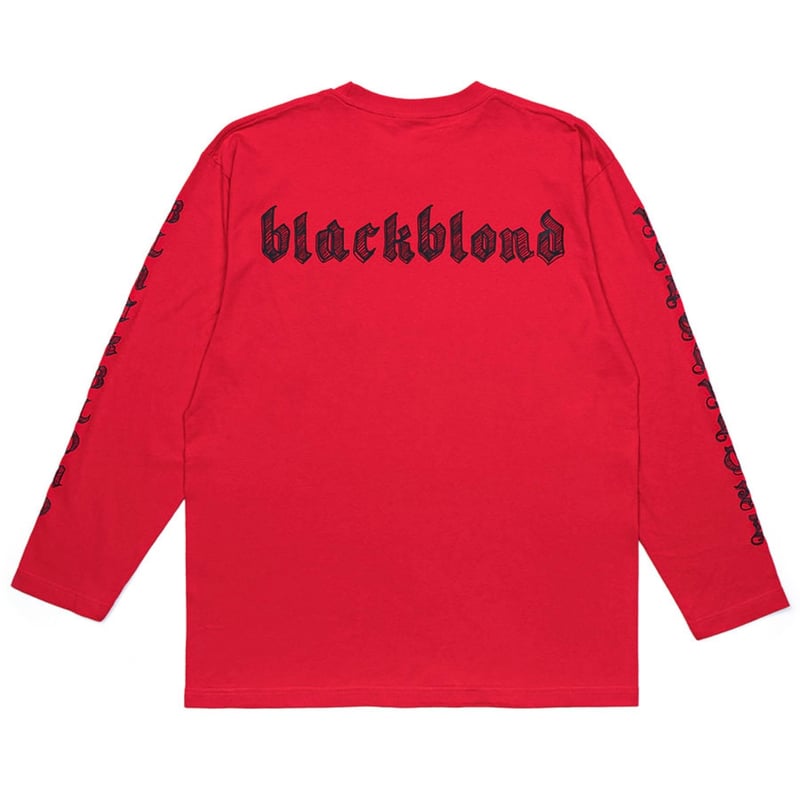 BLACKBLOND』 sketch logo long t-shirt (Red) | 6 BLACKBLOND』 sketch logo long t-shirt (Red) | 6