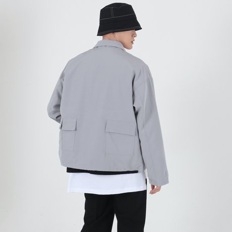 『 BY:L 』 　ミリタリーポケットジャケット  (Grey)