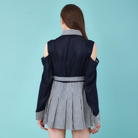 『Wunder Geist』 　テニススカートワンピース (Navy)