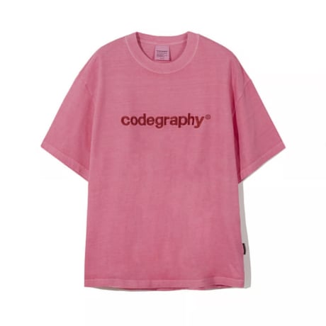 『Code:graphy』 　pigment  codegraphy logo t-shirt (Indipink)