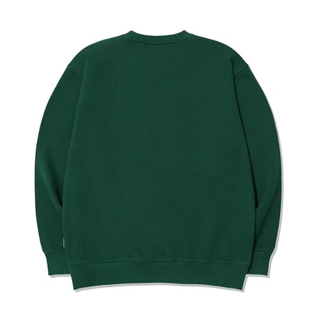 『GROOVE RHYME』 swoosh lettering sweatshirt (D/Green)