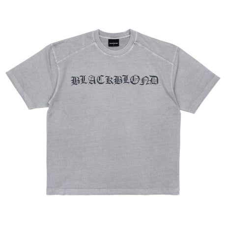 『BLACKBLOND』　crushed faith pigment t-shirt (Gray)