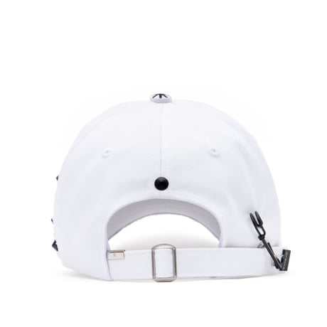 『BLACKBLOND』 ビッグスマイルパッチロゴキャップ (White)