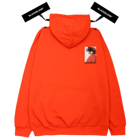『BLACKBLOND』 　クラッシュドエラパーカー (Orange)