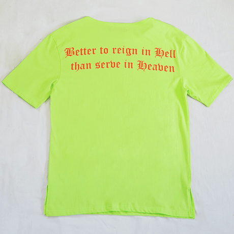『LOUPS BLANCS』 ホットスタッフボートネック Tシャツ (Neon)