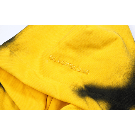 『BLACKBLOND』  sprayed custom hoodie (Yellow)