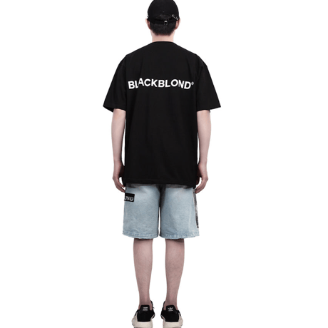 『BLACKBLOND』  the apparition denim shorts (Light Blue)