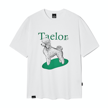 『GROOVE RHYME』 taelor series poodle t-shirts (Green)