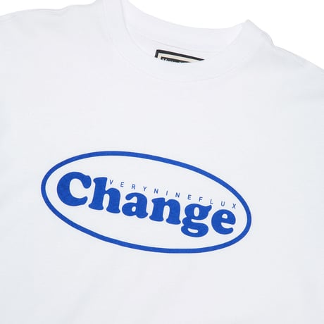 『Verynineflux』  オーバル  Tシャツ (White)