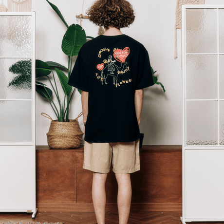 『grooverhyme』 　ハートオブノマド Tシャツ (Black)