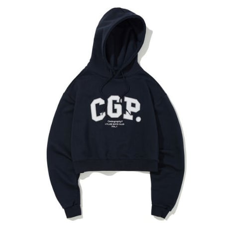 『Code:graphy』 　アーチロゴクロップパーカー (Navy)