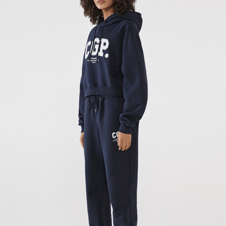 『Code:graphy』 　アーチロゴクロップパーカー (Navy)