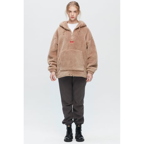 『Verynineflux』    ワールドワイドウーリーパーカー (Beige)
