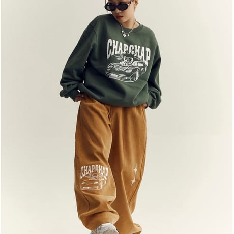 『CHAP CHAP』 　レーシングベアコーデュロイパンツ (Beige)