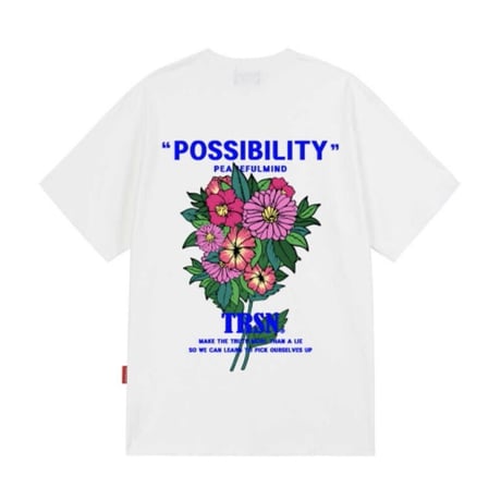 『TRIPSHION』 　ポシビリティーフラワー Tシャツ (White)