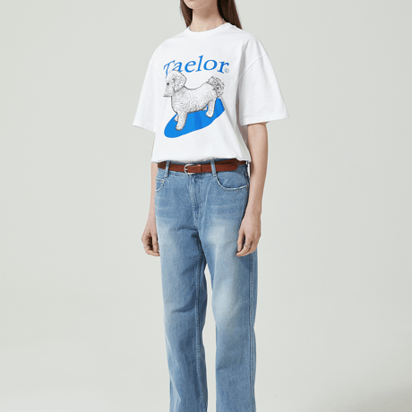 『GROOVE RHYME』 taelor series maltese t-shirts (Blue)
