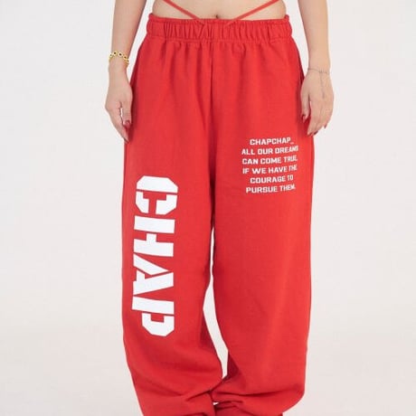 『CHAP CHAP』 　アーミーチャップスウェットパンツ (Red)