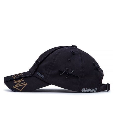 『BLACKBLOND』  リップトカスタムペルソナグラフィティーロゴキャップ (Black)