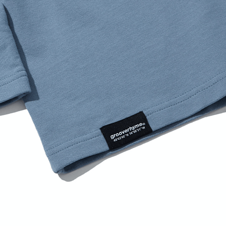『grooverhyme』 　NYC ロケーションロングスリーブ Tシャツ (Blue)