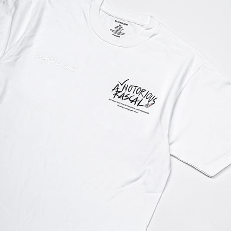 『BLACKBLOND』　rascal t-shirt (White)