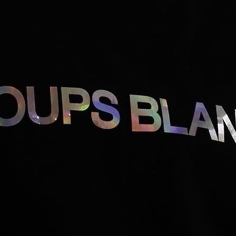 『LOUPS BLANCS』 ホログラムロゴ Tシャツ (Black)
