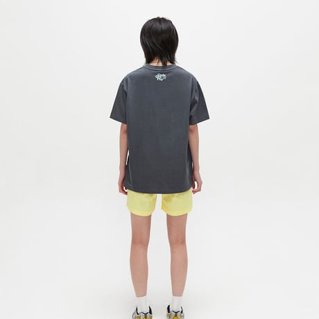 『Code:graphy』 　フラワーロゴ Tシャツ (Charcoal)