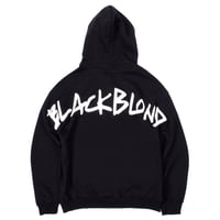 『BLACKBLOND』 　マジェスティックレフレクションロゴパーカー (Black)