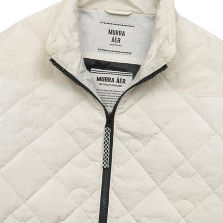 『MURRA AER 』  halogen quilted short blouson (Cream)