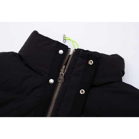 『BLACKBLOND』 　パッチショートダックダウンジャケット (Black)
