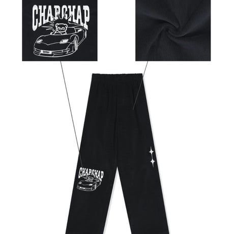 『CHAP CHAP』 　レーシングベアコーデュロイパンツ (Black)
