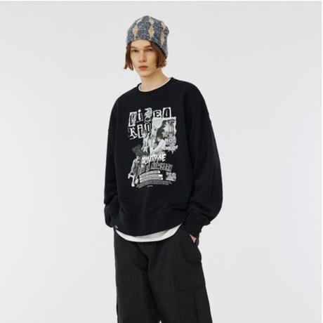 『GROOVE RHYME』 video kid live in NY sweatshirt (Black)
