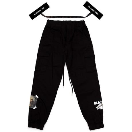 『BLACKBLOND』 ユースティティアカーゴジョガーパンツ (Black)