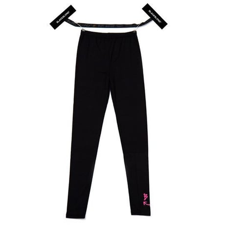 『BLACKBLOND』スマイルロゴレギンス (Black/Neon pink)