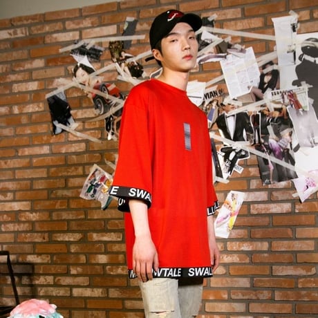 Swallowtale Strapped Mesh T-shirts(Red)