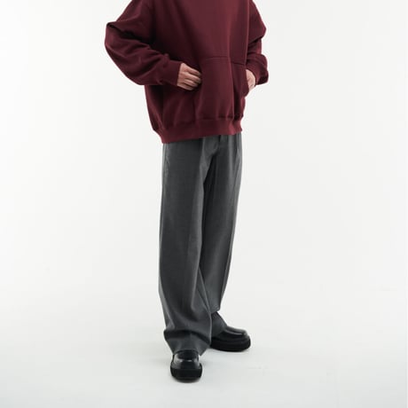 『HIFIFNK』  alden wool trousers pants (Grey)