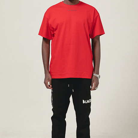 『BLACKBLOND』 イノセントクライムショートスリーブ Tシャツ (Red)